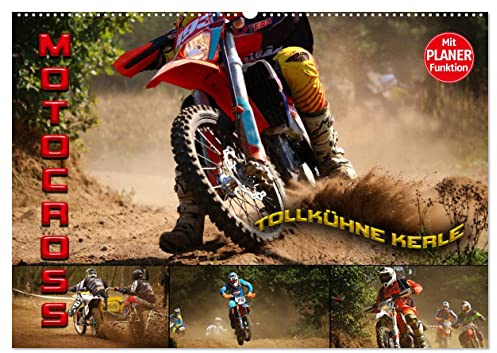 Motocross - tollkühne Kerle (Wandkalender 2026 DIN A2 quer), CALVENDO Monatskalender: Atemberaubende Szenen aus der Welt des Motocross (CALVENDO Sport)