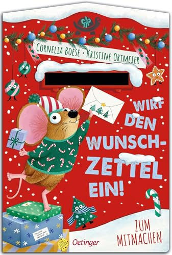 Wirf den Wunschzettel ein!: Zum Mitmachen | Lustiges gereimtes Spielbuch mit ausgestanztem Briefschlitz und Wunschzettel-Vorlage für Kinder ab 2 Jahren (Ab geht die Post)