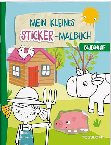 Mein kleines Sticker-Malbuch. Bauernhof / Ausmalen und Stickern für Kinder ab 4 Jahren / Mit niedlichen Bauernhof-Motiven und vielen bunten Stickern: ... Kinder ab 4 Jahren (Malbücher und -blöcke)