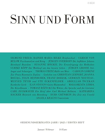 Sinn und Form 1/2025: Beiträge zur Literatur (Sinn und Form: Beiträge zur Literatur)