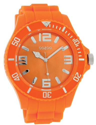 Oozoo - C4333 - Montre Mixte - Quartz Analogique - Bracelet Silicone Orange