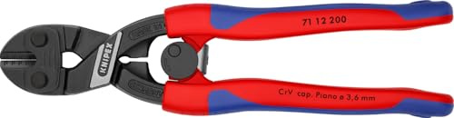 KNIPEX Tools CoBolt Kompakter Bolzenschneider mit Feder, Mehrkomponenten (7112200SBA)
