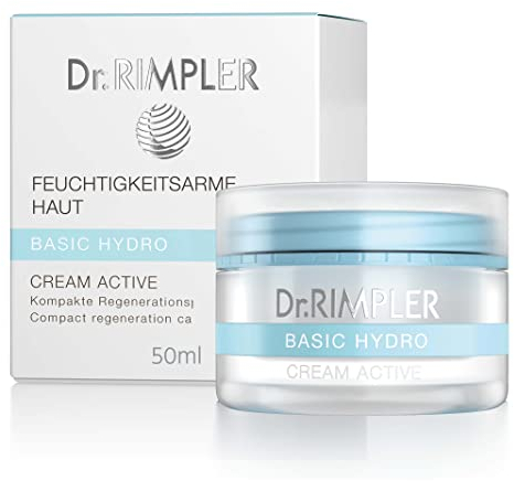 Dr. Rimpler Reichhaltige Gesichts-Creme Basic Hydro Cream Active I für trockene Haut I 24 -Stunden Pflege I Tagescreme 50ml