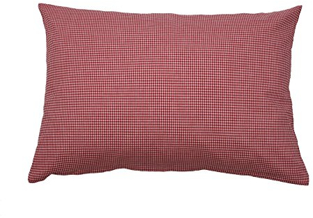 Kissenbezug 40x60 cm Karo 2x2 mm Rot Baumwolle - Kariert, Kissenhülle, Deko, Sofa, Qualität Made in EU