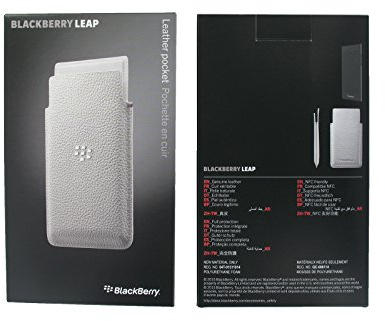 BlackBerry ACC-60115-002 Leather Case for Leap - White