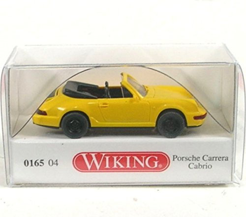 WIKING H0 Porsche Carrera Cabrio gelb