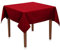 Tischdecke Uni Polyester - Einfarbig, Pflegeleicht, Bügelfrei, Tischtuch, Tischwäsche, Privat, Restaurant, Hotel, Handgefertigt, Made in Europa (Bordeaux Rot, 100x100 cm)