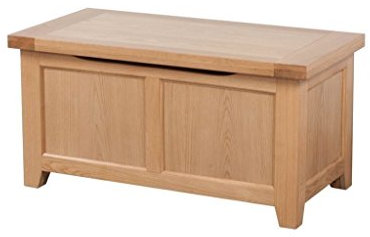 Devon Solid Oak Blanket Box/Fully Assembled Ottoman/Bedroom Furniture/Living Room Furniture/Home Furniture
