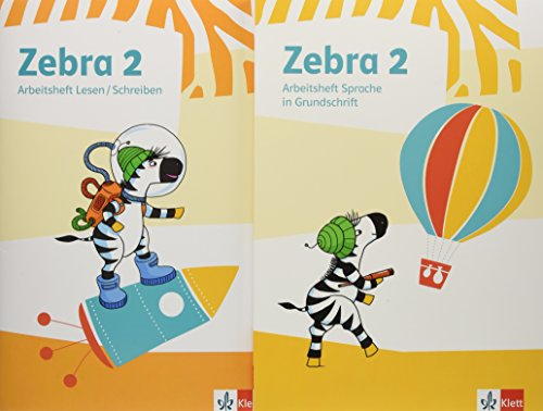 Zebra 2: Paket: Arbeitsheft Sprache in Grundschrift, Arbeitsheft Lesen/Schreiben Klasse 2 (Zebra. Ausgabe ab 2018)
