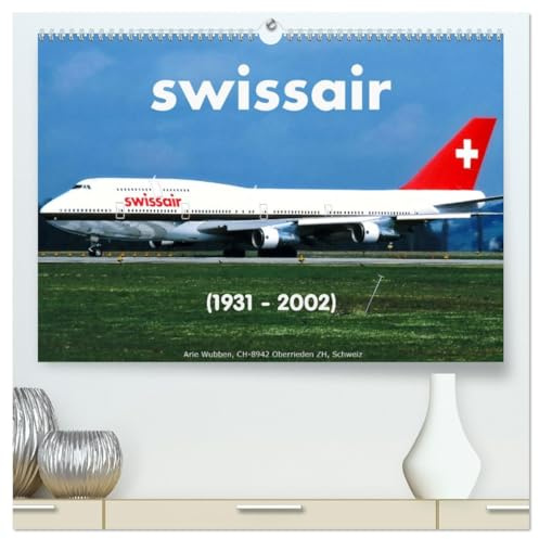 Swissar (hochwertiger Premium Wandkalender 2026 DIN A2 quer), Kunstdruck in Hochglanz: Swissair, 70 Jahre Schweizer Luftfahrt (CALVENDO Mobilitaet)