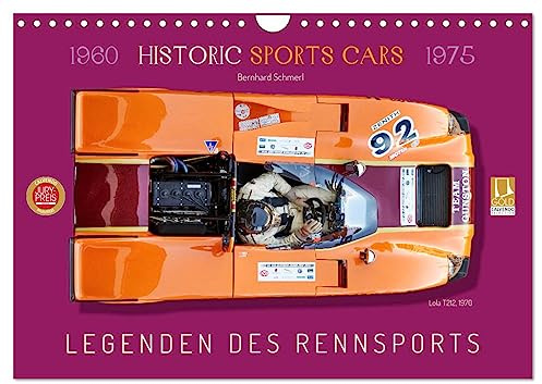 Legenden des Rennsports Historic Sports Cars 1960-1975 (Wandkalender 2026 DIN A4 quer), CALVENDO Monatskalender: Historische Rennwagen der 60iger und 70iger Jahre (CALVENDO Mobilitaet)