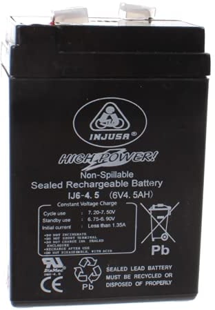 INJUSA Wiederaufladbare Batterie 6 V, 4,2 Ah bunt