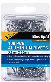Blue Spot 09114 3.2 x 100 Piece Rivets
