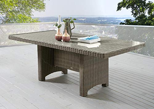 Destiny Gartentisch Luna 165x90x75cm rechteckig, Vintage braun
