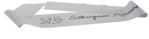 Schärpe für sie oder ihn mit Ihrem individuellen Aufdruck in vielen Farben und für jeden Anlaß: JGA, Baby-Shower, Silber-Hochzeit, die Nr. 1 in Qualität und Individualsierung, Farbe:silber