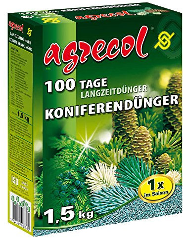Premium Langzeitdünger für 100 Tage - Koniferendünger für Zypressen Wacholder und alle Nadelbäume 1,5Kg für 40 Pflanzen