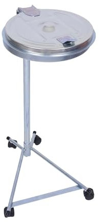 Certeo kaiserkraft | Müllsackständer | für Volumen 120 l | 4-Rad-Fahrgestell | verzinkt | Stahldeckel