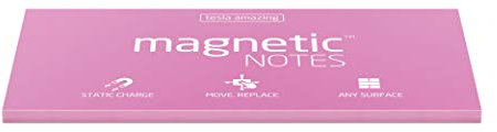 Elektrostatisch selbstklebende Haftnotiz - Tesla Amazing - Magnetic Notes - 20x10cm - Pink - 100 Blatt