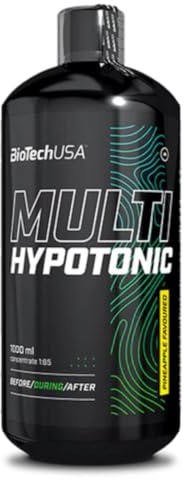 BioTechUSA Multi Hypotonic | Flüssigkonzentrat | Energie und Vitamine während des Trainings wieder auffüllen | Hochglykämische Kohlenhydrate für optimale Leistung | 1000 ml | Ananas
