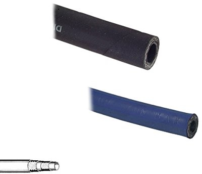 METERWARE - Hochdruckschlauch, Hydraulikschlauch, 2 SN - zwei Stahlgeflechte, EN 853, Kraftstoffschlauch, Wasser, Druckluft (Schwarz/Øinnen: 15,9 mm)