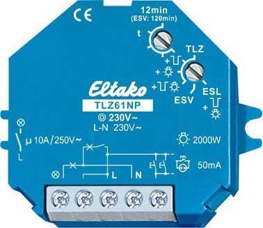 Eltako elektronischer Treppenlichtschalter UP TLZ61NP-230V