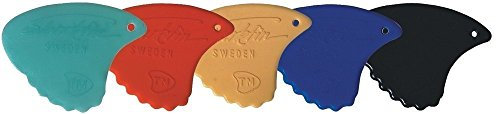 Shark Fin Plektrum/Pick, Sweden Relief, 1,05 mm, hard blau, 12 Stück