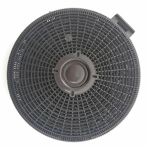 Teka D4C - Filtro de Carbón Convencional, para Campana en Recirculación, Instalación Sencilla, Modelo Redondo, Mejor Circulación del Aire, Ambiente más Limpio, Color Carbón