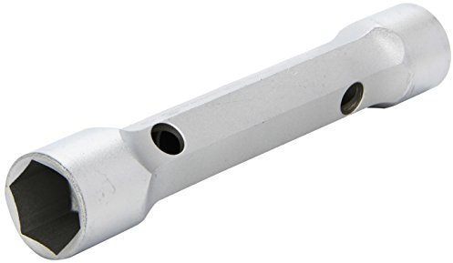 Stubai 20802426 Forged/Chrome-Plated Din 896A Tubular Box Spanner, Silver, 24 x 26 mm