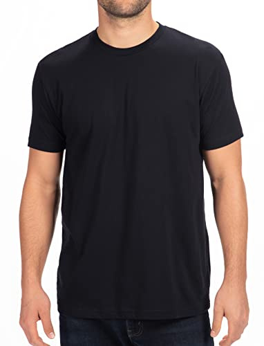 Next Level Mens Premium Fitted CVC Crew Tee (N6210) Black 4XL