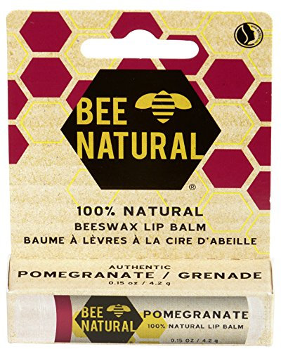 Bee Natural Lippenbalsam - Pomegranate (Granatapfel) 12er Pack