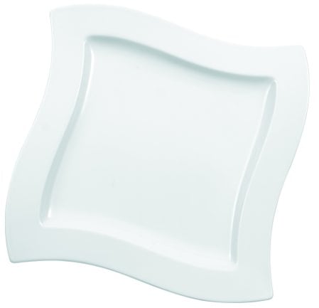 Villeroy & Boch New Wave Speiseteller, 4er Set, Premium Porzellan, Made in Germany, 26,7 cm
