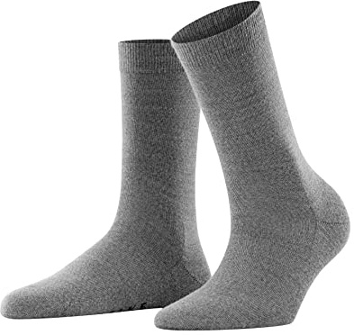 FALKE Damen Softmerino Anniversary Socken Wolle Baumwolle atmungsaktiv | mit Karo Muster