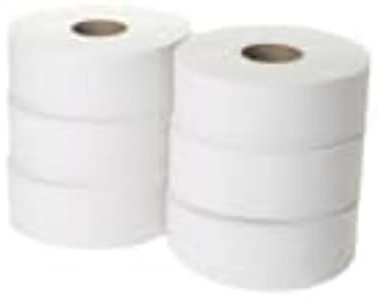 WHITEBOX JWH330 Jumbo Toilet Roll, 2-Ply, 300 m (Pack of 6)