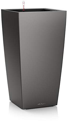 LECHUZA CUBICO Premium 30 anthrazit metallic 18184