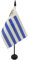 AZ FLAG - Tischflagge Uruguay - 15x10 cm - Uruguayische Tischfahne 10 x 15 Cm - Flaggen