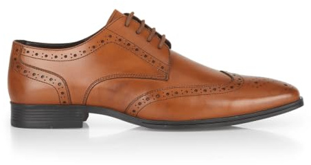 Catesby P743 Premium Leather Mens Shoes Brogue Formal Wedding Extra Padded Shoes for Men