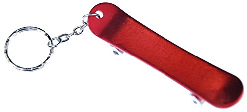 Miniblings Skateboard Schlüsselanhänger Flaschenöffner Board Skater rot - Handmade Modeschmuck I I Anhänger Schlüsselring Schlüsselband Keyring