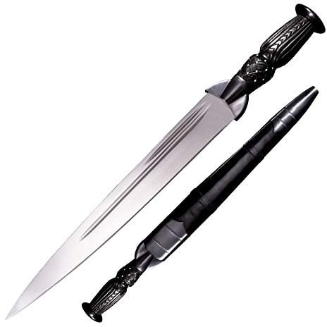 Cold Steel, Outdoormesser, Scottish Dirk, Klinge: 13 cm, Blau, Messer Für Jagd, Abenteuer, Satin Finish