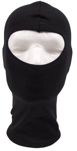 MFH Gesichtsmaske Balaclava 1 Loch Dünn, schwarz, One size