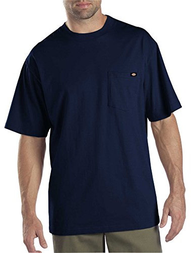 Dickies Men's 2-Pack Short-Sleeve Pocket T-Shirts, Dark Navy, XXL