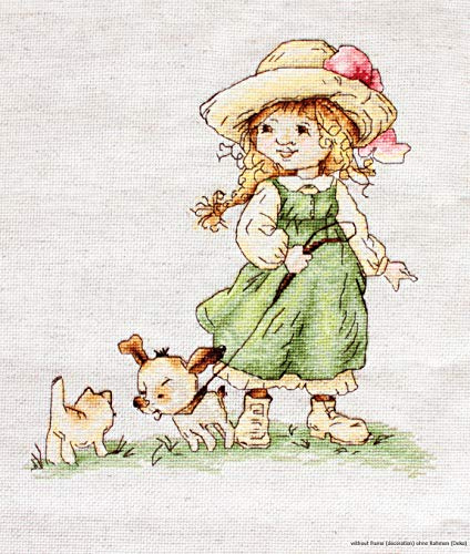 Luca-S Kreuzstichset An der Leine, Zählmuster, 22x22,5cm
