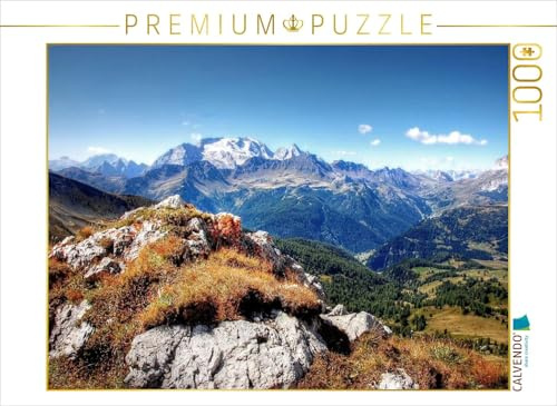 CALVENDO Puzzle Marmolda - Alta Badia - 3343 Hm | 1000 Teile Lege-Größe 64 x 48 cm Foto-Puzzle für glückliche Stunden