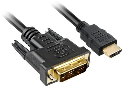 Sharkoon HDMI auf DVI-D Kabel 19-polig 5m schwarz