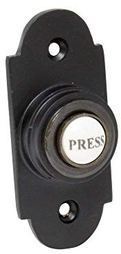 Black Shaped Bell Push with China Press