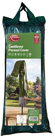 Ambassador Cantilever Green Parasol Cover 22cm x 190cm 10 Year Guarantee