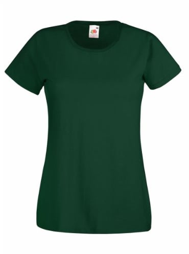 Fruit of the Loom Lady fit Valueweight T Shirt SS050 (M, Bottle Green)