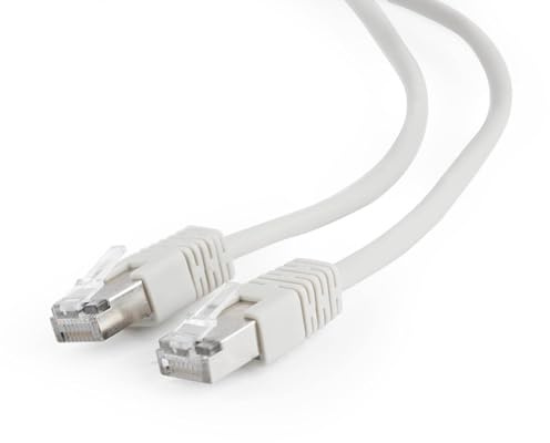 Gembird FTP Cat5e Patchkabel 20 m - Geschirmt für stabile Netzwerkverbindung, kompatibel mit Router, Switch, PC, ideal für Büro und Zuhause, Grau