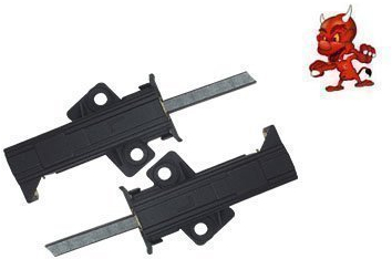 Kohlebürsten Motorkohlen Kohlestifte Schleifkohlen passend für AEG LAVAMAT 74720 W mit Halter L