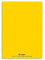 Lot de 10 Cahiers piqûre, 96 pages, Grands carreaux Seyès, Format 24 x 32 cm, Couverture polypro JAUNE