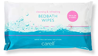 Clinell Skin Bed Bath Wipes - Pack of 1 - 8 Wipes - Easy to use, Containing Aloe Vera, Dermatologically Tested, Alcohol-Free, Gentle pH Neutral Formula
